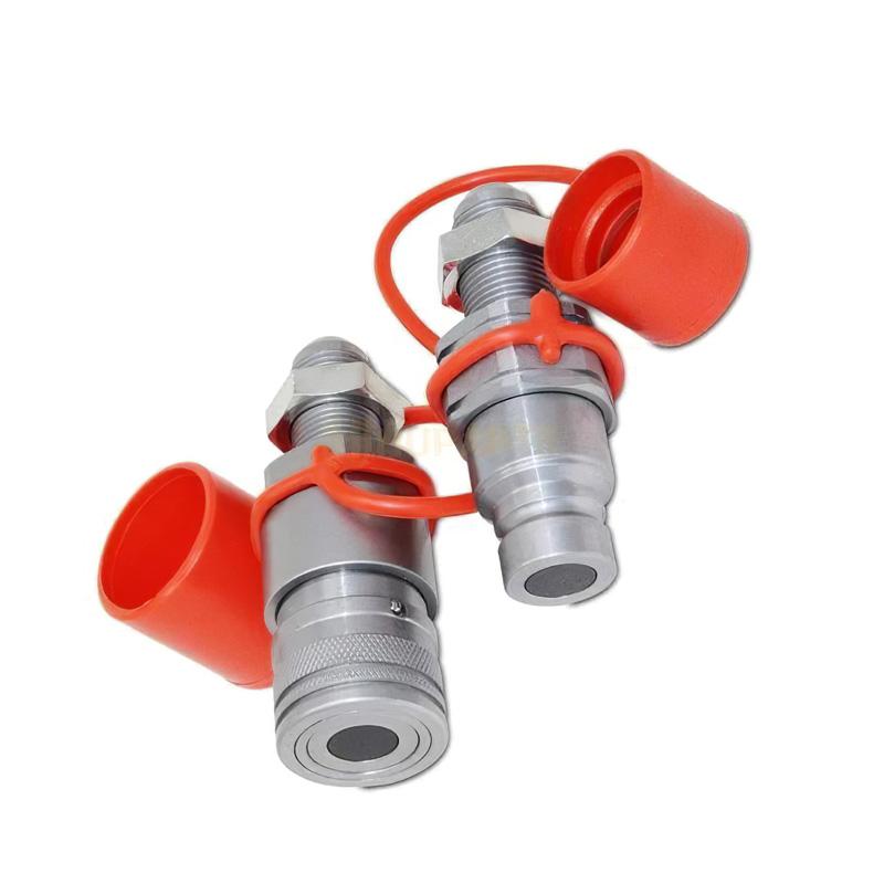 #10 JIC Thread 1/2 Flat Face Hydraulic Quick Connect Coupler for Bobcat 463 553 753 763