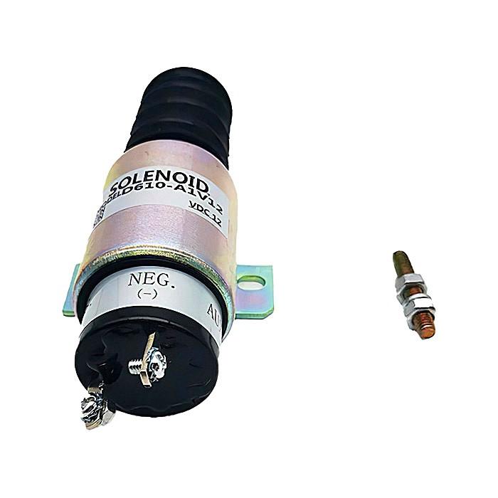 12V 2 Speed Trombetta Solenoid GN-20780 for Kubota Engine WG-750 DF-750 DF-752 DF-972 D-905 D-1105 Z482 Ford Dual Fuel Engine