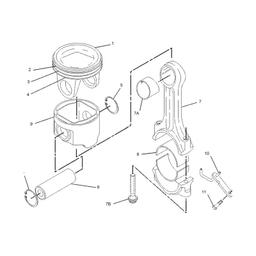 1 pc Piston 1723282 for Caterpillar CAT 3126B Truck Engine in USA online