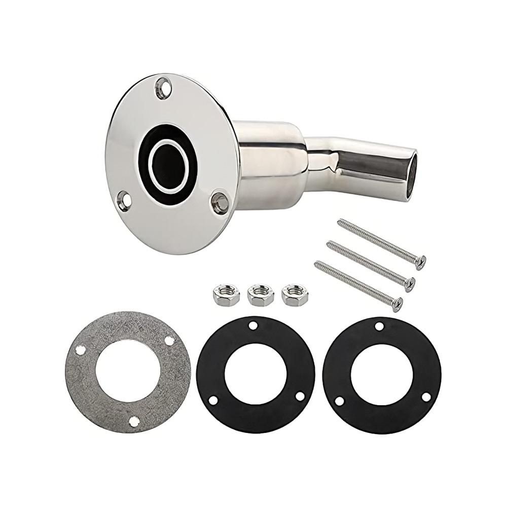 24mm Stainless Steel 316 Straight Thru Hull Exhaust Skin for Diesel Parking heaters Tube Pipe Socket Hardware online 24mm Stainless Steel 316 Straight Thru Hull Exhaust Skin for Diesel Parking heaters Tube Pipe Socket Hardware online