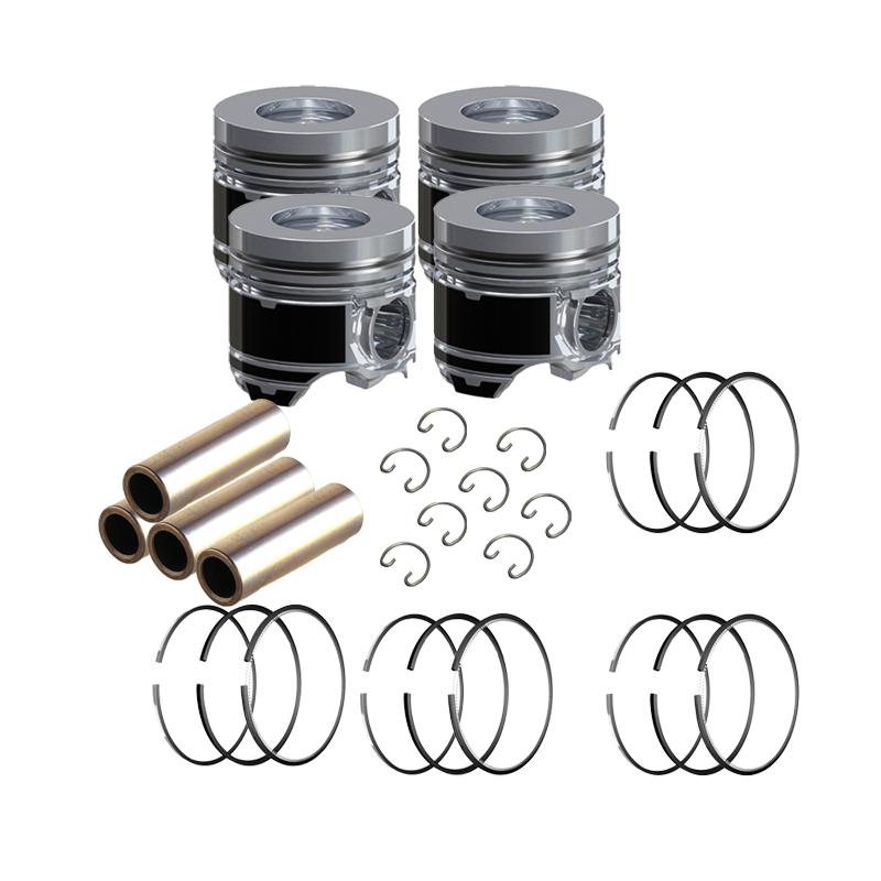 4 Cyls STD Piston Set Kit With Ring for Mitsubishi 4D32 Engine Caterpillar CAT E40B E70B E311B
