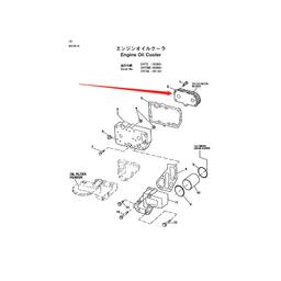Buy 7 Plate Oil Cooler RE56690 for Hitachi DX75 DX75L DX75M LX100-5