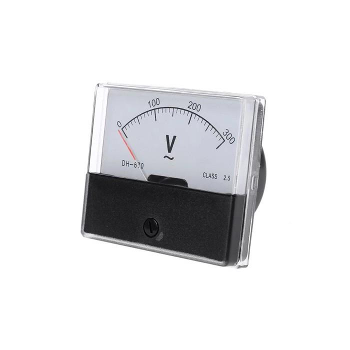 AC 0-300V Analog Panel Meter Voltmeter DH-670 Voltage Gauge