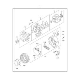 Buy Alternator XJAF-00531 For Hyundai Excavator R110-7