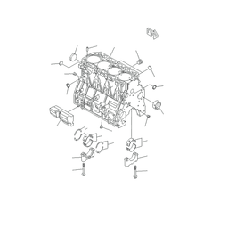 Bare Cylinder Block YM729906-01560 for Komatsu Engine 4D94LE-2 Linde Forklift H30D-04 351-04 online