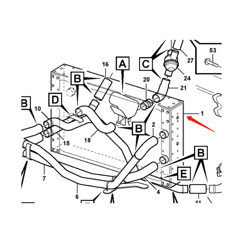Cooling Engine Radiator 11192942 111196425 15020893 11192942 11196422 for Volvo A35D A35E A40D A40E T450D