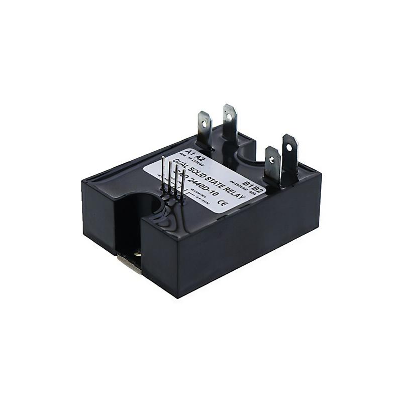 Dual Solid State Relay SSR 4-15VDC Input 280VAC 40A D2440D-10 Random Turn On online Dual Solid State Relay SSR 4-15VDC Input 280VAC 40A D2440D-10 Random Turn On online
