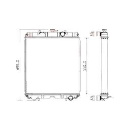 Buy Engine Radiator 129940-44500 for Yanmar Engine 4TNV98