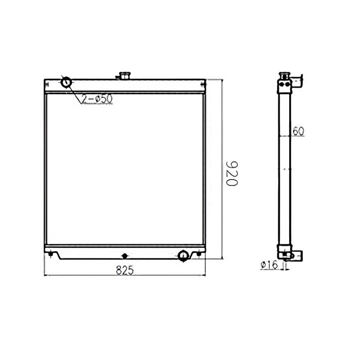 Engine Radiator 4467355 for Hitachi Excavator ZAX180W ZAX160LC online Engine Radiator 4467355 for Hitachi Excavator ZAX180W ZAX160LC online