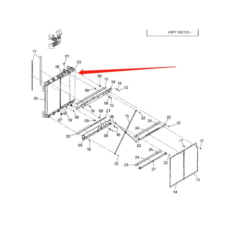 Engine Radiator 4693833 for Hitachi Excavator ZX240-3 ZX250H-3 ZX250K-3 ZX250K-3F ZX270-3 ZX280LC-3 ZX280LCH-3 online Engine Radiator 4693833 for Hitachi Excavator ZX240-3 ZX250H-3 ZX250K-3 ZX250K-3F ZX270-3 ZX280LC-3 ZX280LCH-3 online