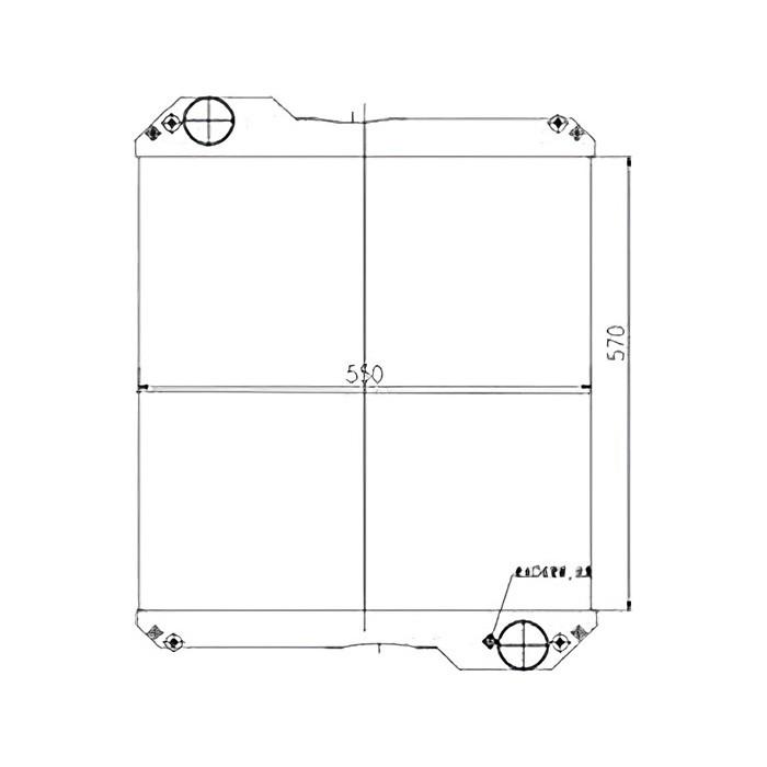 Engine Water Radiator Core 30/304000 for JCB 530