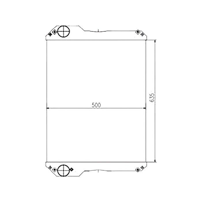 Engine Water Radiator Core 30/925728 for JCB 714-T2 718-T2 online Engine Water Radiator Core 30/925728 for JCB 714-T2 718-T2 online