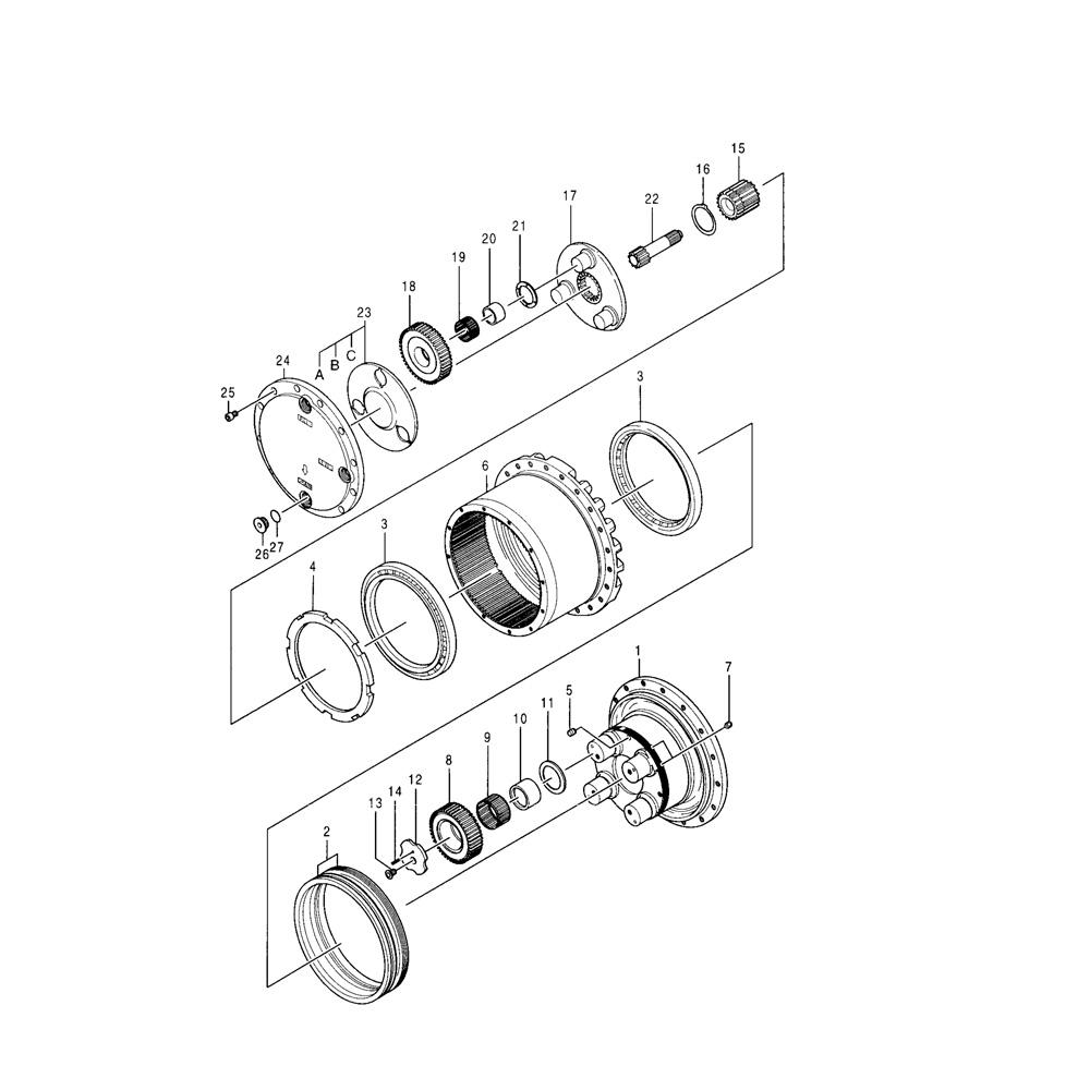 Gear 0693012 for John Deere John Deere Excavator 160LC EX160LC-5 online Gear 0693012 for John Deere John Deere Excavator 160LC EX160LC-5 online