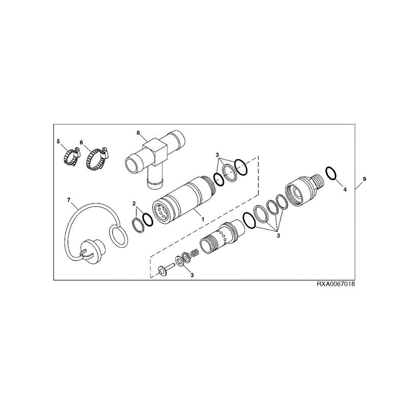 Hydraulic Female Quick Coupler AL119348 for John Deere Tractor 7220 7420 online Hydraulic Female Quick Coupler AL119348 for John Deere Tractor 7220 7420 online