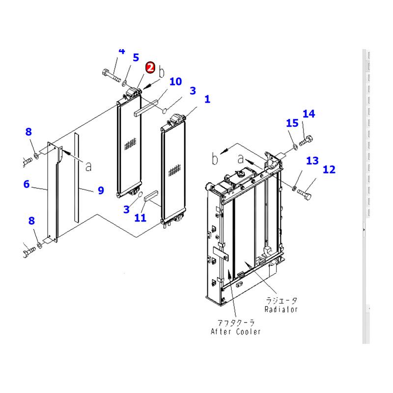 Hydraulic Oil Cooler ASS'Y 203-03-71140 203-03-71130 For Komatsu Excavator PC130-7 PC130-7K online Hydraulic Oil Cooler ASS'Y 203-03-71140 203-03-71130 For Komatsu Excavator PC130-7 PC130-7K online