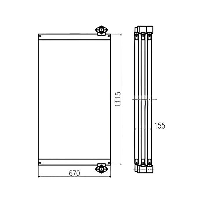Hydraulic Oil Cooler For Doosan Excavator DX520 online Hydraulic Oil Cooler For Doosan Excavator DX520 online