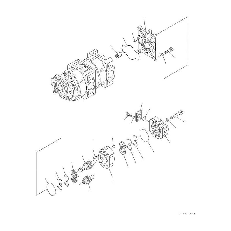 Hydraulic Pump 705-23-30610 For Komatsu Wheel Loader WA600-3 WD600-3 WA600-3D online Hydraulic Pump 705-23-30610 For Komatsu Wheel Loader WA600-3 WD600-3 WA600-3D online