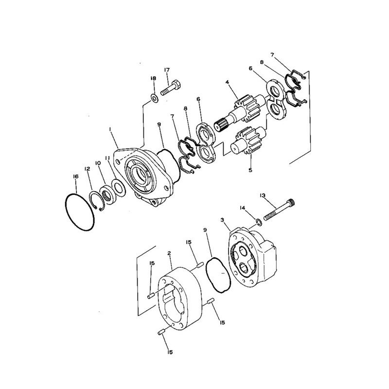 Hydraulic Pump 705-40-01010 For Komatsu Wheel Loader WA30-3 online Hydraulic Pump 705-40-01010 For Komatsu Wheel Loader WA30-3 online