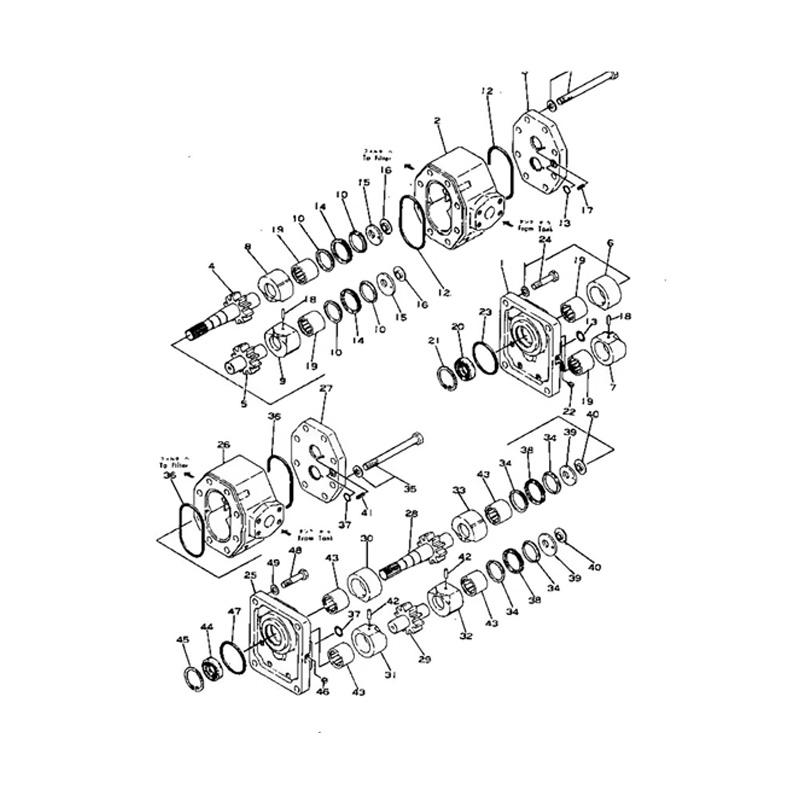Hydraulic Pump ASSY 07430-67100 For Komatsu Grader GD705R-1 GD705R-1A GD705R-2 online Hydraulic Pump ASSY 07430-67100 For Komatsu Grader GD705R-1 GD705R-1A GD705R-2 online