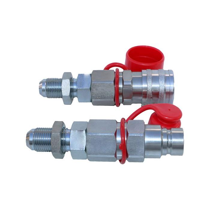 Hydraulic Quick Connect Coupler For Bobcat New Holland CASE GEHL #10 JIC Thread 1/2 Flat Face