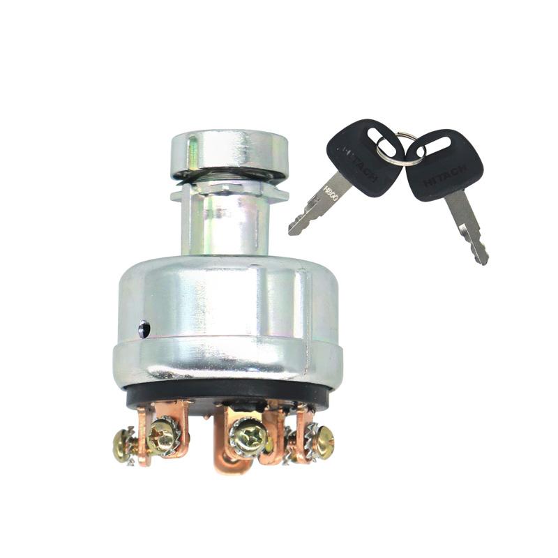 Ignition Switch with 2 keys 4186745 4186743 for Hitachi EX200-1 EX100 EX120 EX150 Excavator