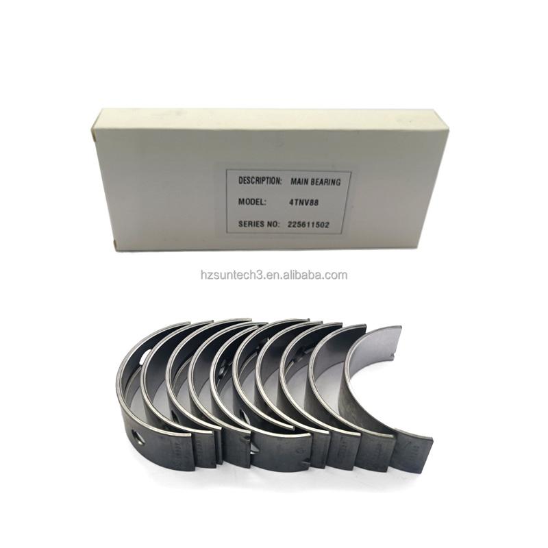 Main Bearing 4 Pairs 1 Set YM129001-02931 YM129150-02871 For Yanmar Engine 3TNE84 3TNE84T Komatsu Engine 3D84E