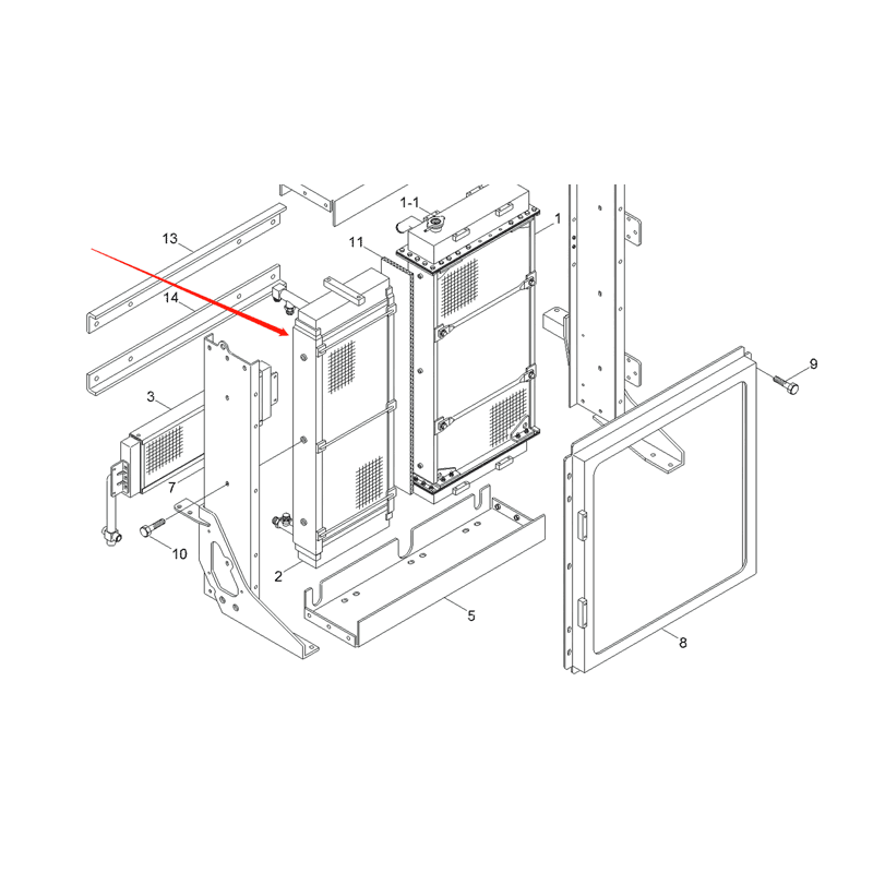 Oil Cooler 11LF-30042 11LF-30041 for Hyundai Excavator HL740-7 HL740TM-7 online Oil Cooler 11LF-30042 11LF-30041 for Hyundai Excavator HL740-7 HL740TM-7 online
