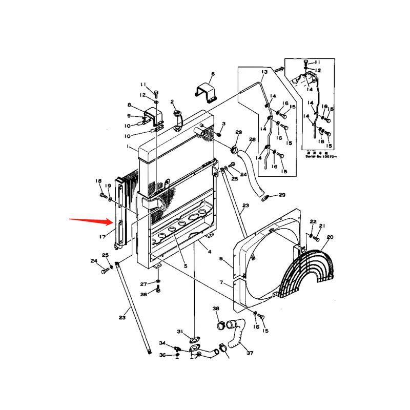 Oil Cooler 206-03-42131 for Komatsu PC220-1 PC220-2 Excavator online Oil Cooler 206-03-42131 for Komatsu PC220-1 PC220-2 Excavator online