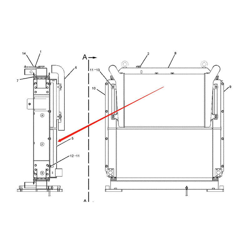 Oil Cooler 2108062 for Caterpillar CAT Excavator E365B E365BII online Oil Cooler 2108062 for Caterpillar CAT Excavator E365B E365BII online