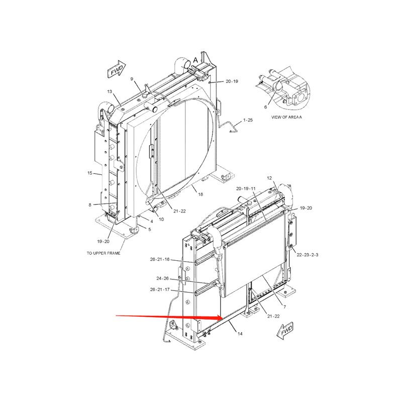Oil Cooler 2459335 3755673 for Caterpillar CAT Excavator E365C E374D
