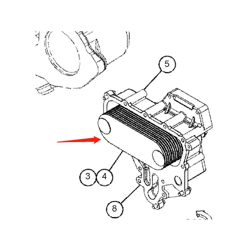 Oil Cooler 4193607 for Caterpillar CAT 535D 545D Wheel Skidder C7 C7.1 Engine online Oil Cooler 4193607 for Caterpillar CAT 535D 545D Wheel Skidder C7 C7.1 Engine online