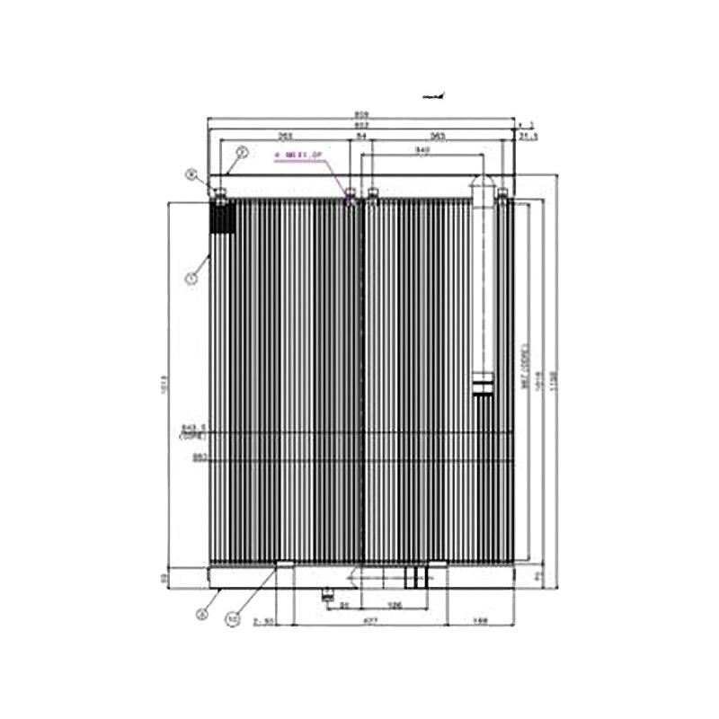 Oil Cooler for Doosan Excavator DX260LC online Oil Cooler for Doosan Excavator DX260LC online