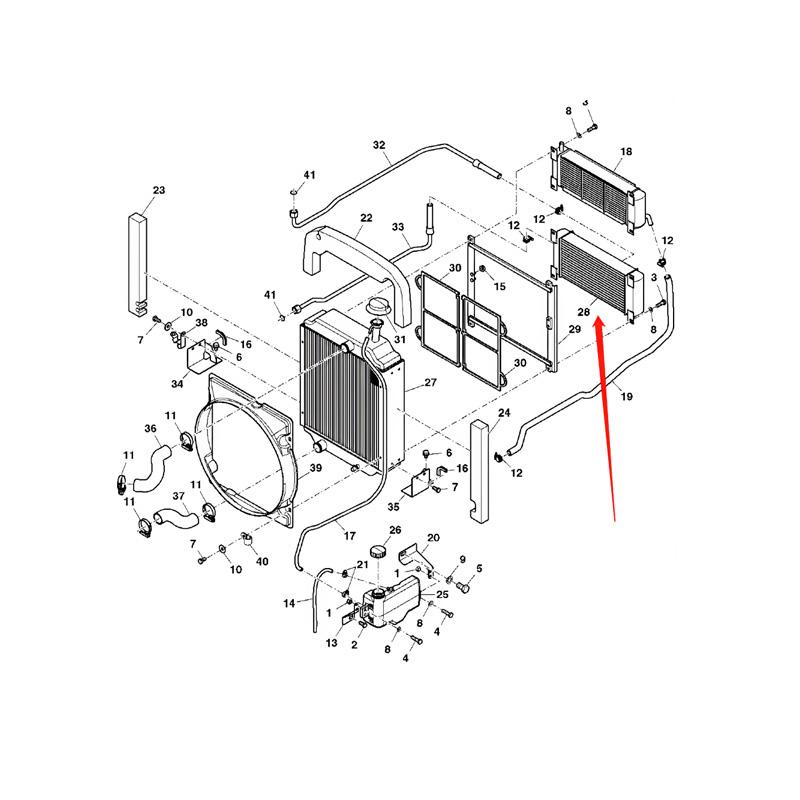 Oil Cooler SJ10869 for John Deere Tractor 1054 1204 1354 1404 904 online Oil Cooler SJ10869 for John Deere Tractor 1054 1204 1354 1404 904 online