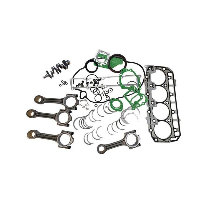 STD Crankshaft + Full Gasket Set + Connecting Rod + Main Con Rod Bearing Set + Thrust Washers for Yanmar Engine 4TNV98-YTBL