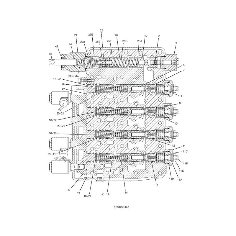 Valve Group-Solenoid 1861525 for Caterpillar CAT 120H 12H 135H 140H 143H 160H Motor Grader D8R Track-Type Tractor