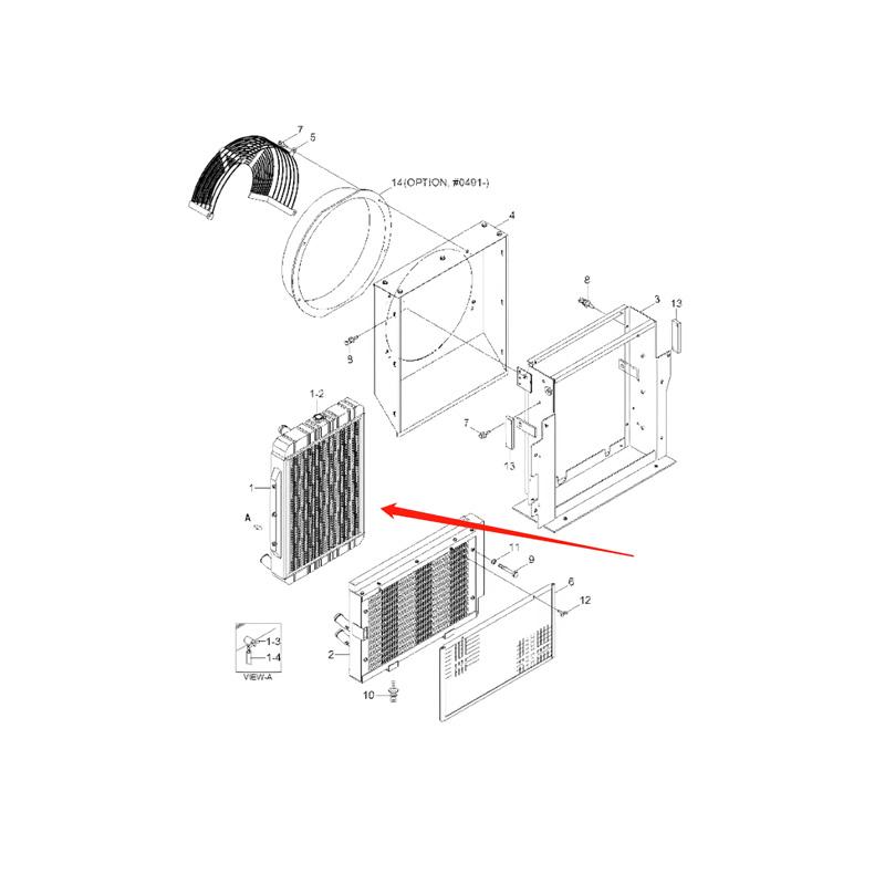 Water Tank Engine Radiator 11N7-40020 for Hyundai Excavator R265-7 R250LC-7 online Water Tank Engine Radiator 11N7-40020 for Hyundai Excavator R265-7 R250LC-7 online