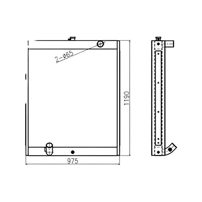 Water Tank Engine Radiator 13C91000 for Doosan Excavator S330LC-V online Water Tank Engine Radiator 13C91000 for Doosan Excavator S330LC-V online