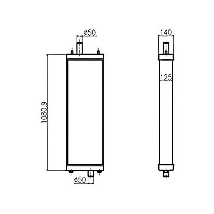 Water Tank Engine Radiator 154-03-75914 for Komatsu D85PX-15E0 Bulldozers online Water Tank Engine Radiator 154-03-75914 for Komatsu D85PX-15E0 Bulldozers online