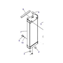 Water Tank Engine Radiator 205-03-31111 for Komatsu Excavator PC200-8E0 online