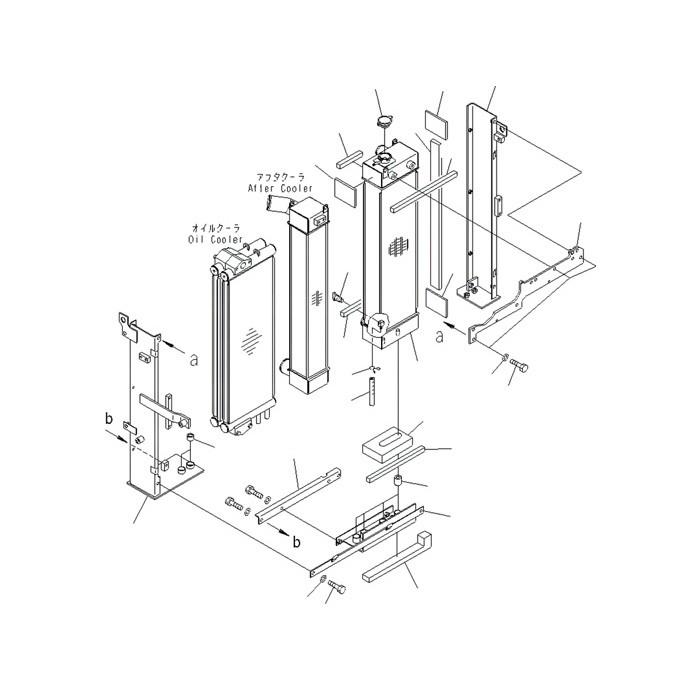 Water Tank Engine Radiator 22B-03-12111 for Komatsu PC138US-2 PC128US-2 online Water Tank Engine Radiator 22B-03-12111 for Komatsu PC138US-2 PC128US-2 online