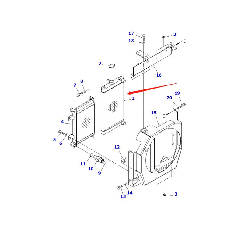 Water Tank Engine Radiator 22L-03-21111 for Komatsu PC14MR-2 PC14MR-3 PC16MR-2 PC16MR-3 PC18MR-2 PC18MR-3 PC27MR-2 PC27MR-3 online Water Tank Engine Radiator 22L-03-21111 for Komatsu PC14MR-2 PC14MR-3 PC16MR-2 PC16MR-3 PC18MR-2 PC18MR-3 PC27MR-2 PC27MR-3 online