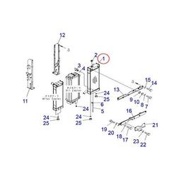 Buy Water Tank Engine Radiator 22U-03-28410 for Komatsu Excavator PC228US-3