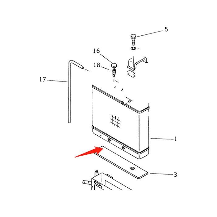 Water Tank Engine Radiator 23A-03-11641 for Komatsu GD661A-1 Grader online Water Tank Engine Radiator 23A-03-11641 for Komatsu GD661A-1 Grader online