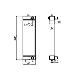 Buy Water Tank Engine Radiator 3263865 for Caterpillar CAT Excavator E312D Old