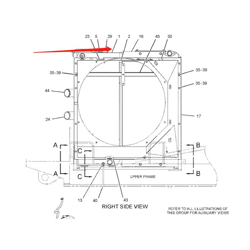 Water Tank Engine Radiator 3535549 for Caterpillar CAT Excavator E326D E329D-NEW online Water Tank Engine Radiator 3535549 for Caterpillar CAT Excavator E326D E329D-NEW online