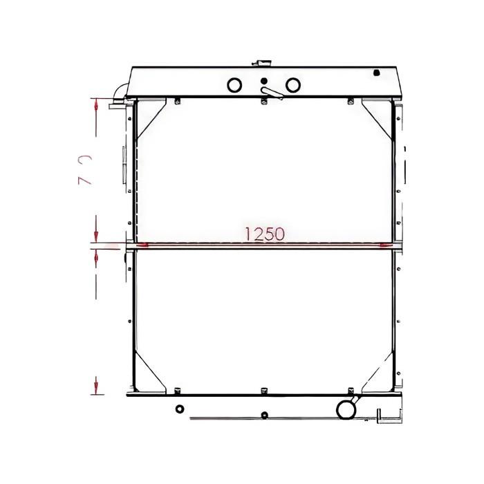 Water Tank Engine Radiator 4181348 for Hitachi Excavator EX1800 online Water Tank Engine Radiator 4181348 for Hitachi Excavator EX1800 online