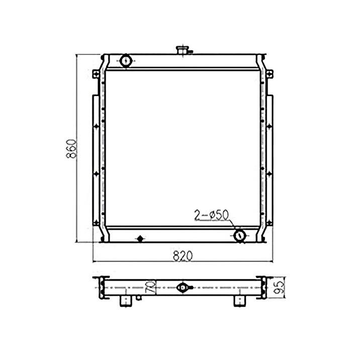 Water Tank Engine Radiator 7Y2109 for Caterpillar CAT Excavator E320L E320N online Water Tank Engine Radiator 7Y2109 for Caterpillar CAT Excavator E320L E320N online