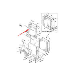 Water Tank Engine Radiator Core ASS'Y 4204914 For Hitachi Excavator EX200 online