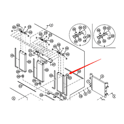 Water Tank Engine Radiator Core Assembly 4655044 for John Deere Excavator 850DLC online