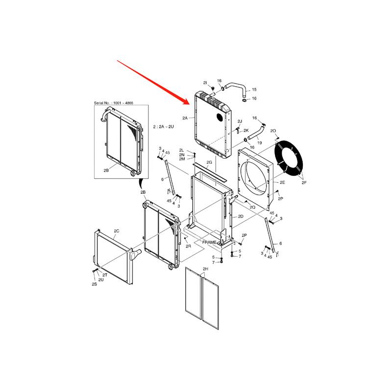 Water Tank Engine Radiator Core ASSY 13F11000 for Doosan Excavator SOLAR 300LC-7A SOLAR 300LC-V SOLAR 300LL online Water Tank Engine Radiator Core ASSY 13F11000 for Doosan Excavator SOLAR 300LC-7A SOLAR 300LC-V SOLAR 300LL online